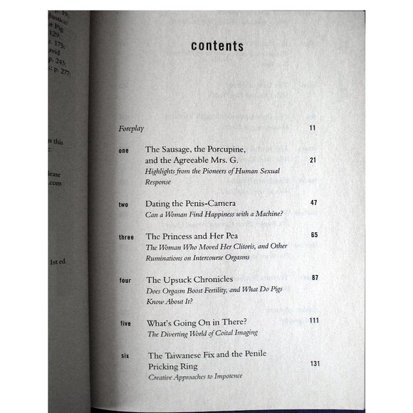 Book - Bonk: The Curious Coupling of Science and Sex, by Mary Roach - Picture 9 of 12